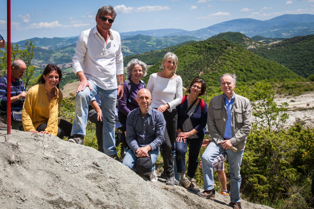 Gloria Franceschetti, Stan Finney, Flavia Tori, Stefano Dominici, Simonetta Monechi, Patrizia Maiorano, William Cavazza on top of the 197th meter of the Cagnero Section