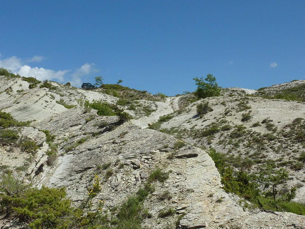 Rupelian strata, below the boundary